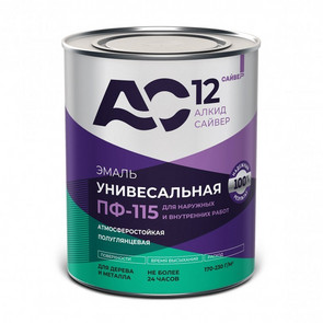 эмаль ПФ-115 салатная АС12  0,8 кг