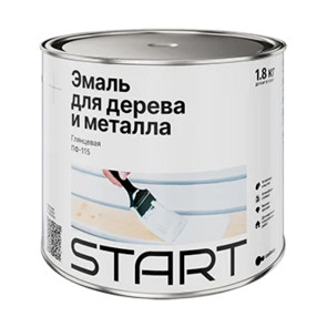 эмаль ПФ-115 серая Старт 0,8 кг