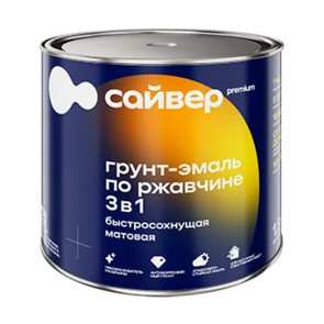 грунт-эмаль по ржавчине синий Сайвер 5 кг