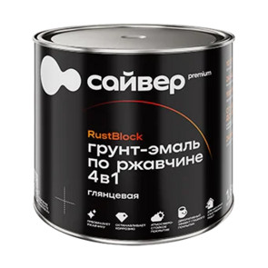 грунт-эмаль 4в1 RustBlock глянц. зеленый мох  RAL6005 Сайвер  1,8 кг