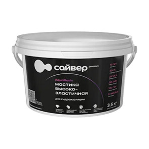 мастика гидроизоляционная высокоэластичная AquaResin Сайвер 1,5 кг