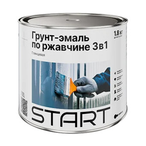 грунт-эмаль по ржавчине синий Старт 1,8 кг